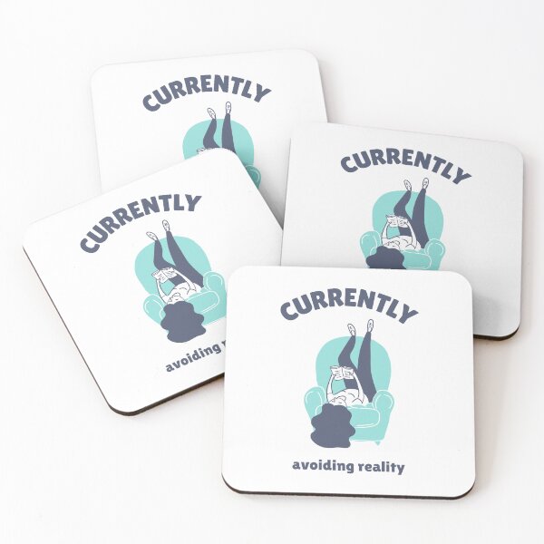 Item preview, Currently Avoiding Reality with a Book designed and sold by Unlock Success.