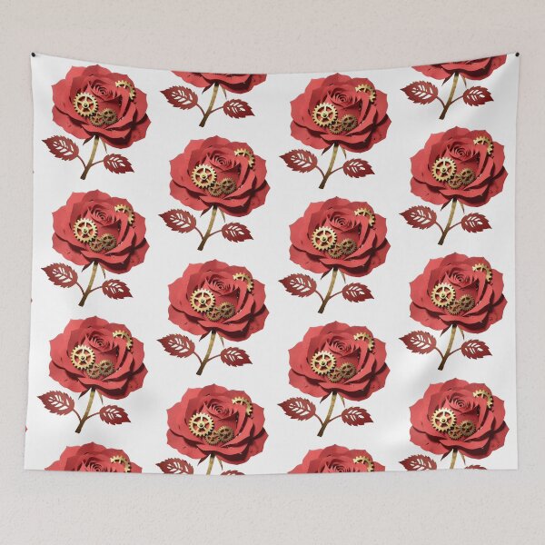 Item preview, Steampunk roses papercut design designed and sold by Marcu Ioachim.