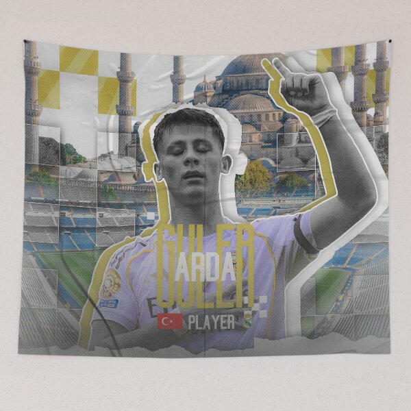 Item preview, Arda Güler Real Madrid - Turkish Legend Aesthetic Collage designed and sold by Shopunte.
