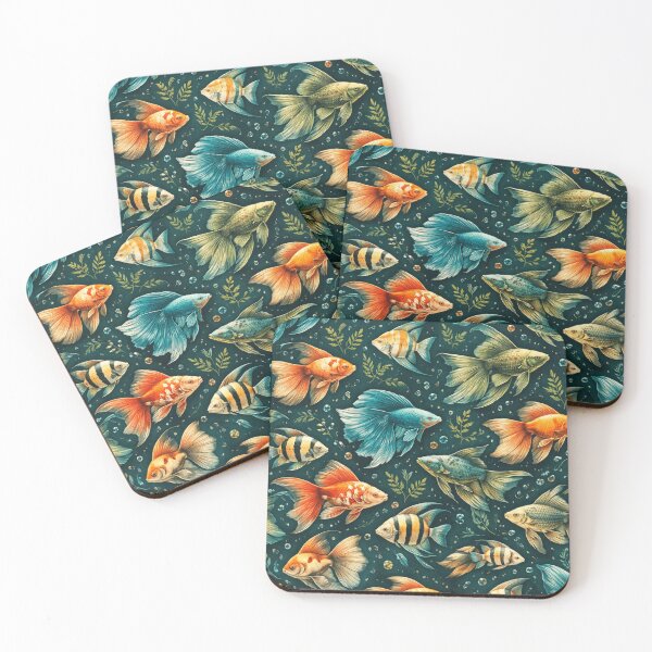 Item preview, Ocean Tapestry Wall Hanging - Colorful Fish designed and sold by CzipipitoStudio.