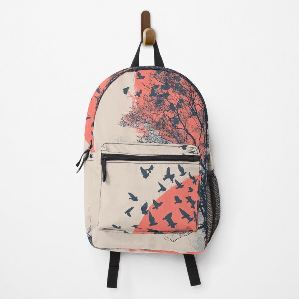 Item preview, Silhouette of Tree with Birds at Sunset designed and sold by lautir.