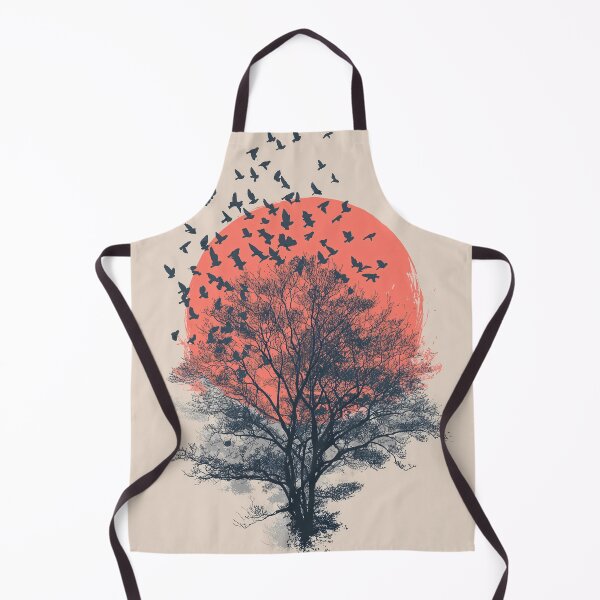 Item preview, Silhouette of Tree with Birds at Sunset designed and sold by lautir.