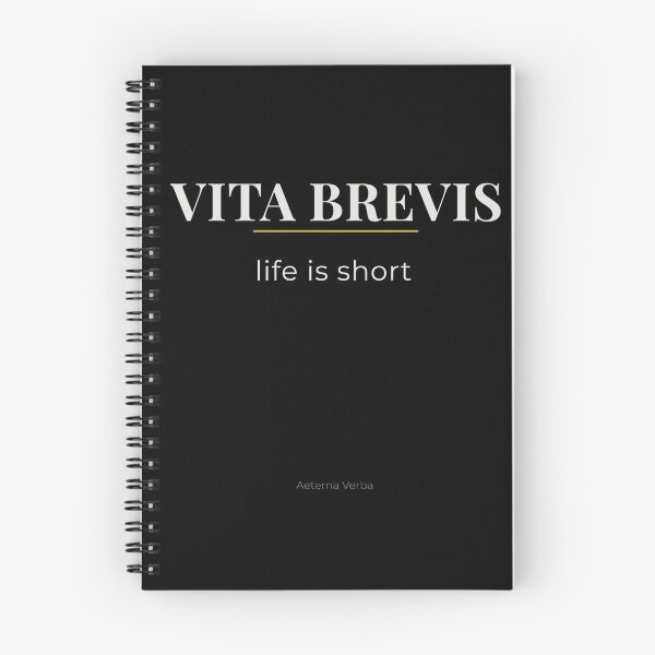 Item preview, Vita Brevis – Latin Quote on Life’s Shortness designed and sold by AETERNA VERBA.