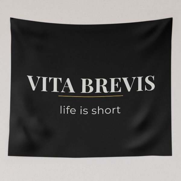 Item preview, Vita Brevis – Latin Quote on Life’s Shortness designed and sold by AETERNA VERBA.