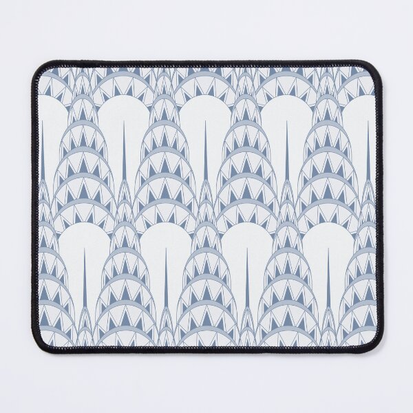 Item preview, Art Deco Chrysler Scrapers Muted Blue designed and sold by Pinkdeer Designs.