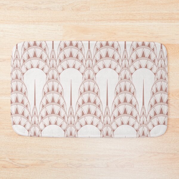 Item preview, Art Deco Chrysler Scrapers Red Clay designed and sold by Pinkdeer Designs.