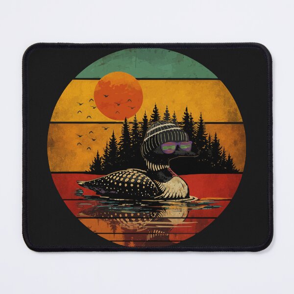 Item preview, Vintage Hipster Loon Sunset designed and sold by WavesStation.