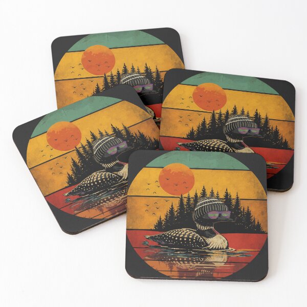 Item preview, Vintage Hipster Loon Sunset designed and sold by WavesStation.
