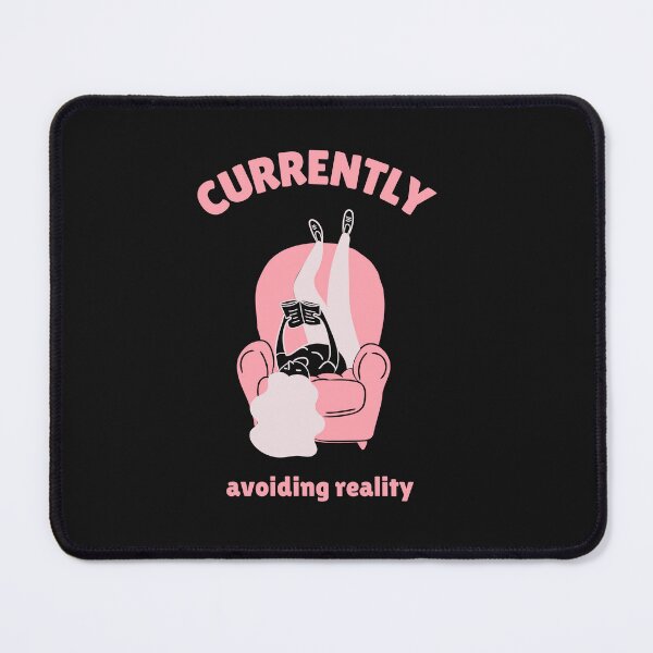 Item preview, Currently Avoiding Reality with a Book in Pink designed and sold by Unlock Success.