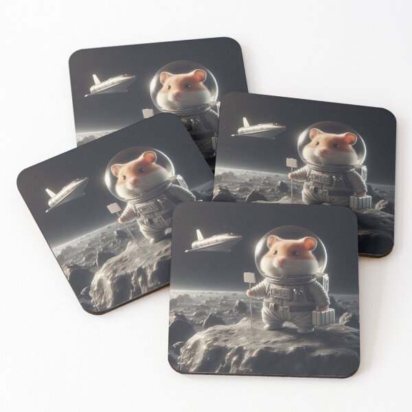 Item preview, “Space Explorer Hamster – Cute Astronaut Adventure” designed and sold by Dogandesighn.