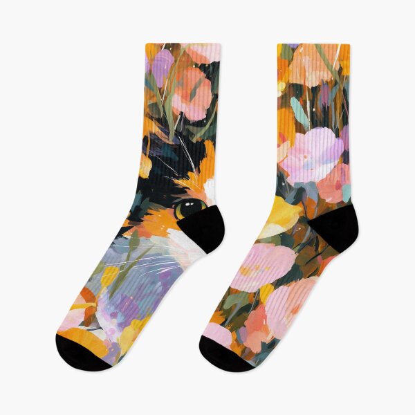 Item preview, Cat Peeking Through Flowers designed and sold by Rtymer.