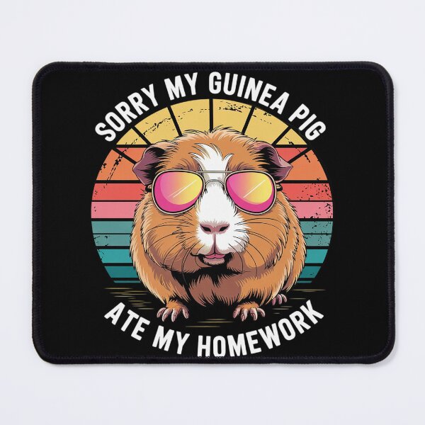 Item preview, Guinea Pig Lover sarcastic quotes Ate My Homework Kids designed and sold by joyouartArt.