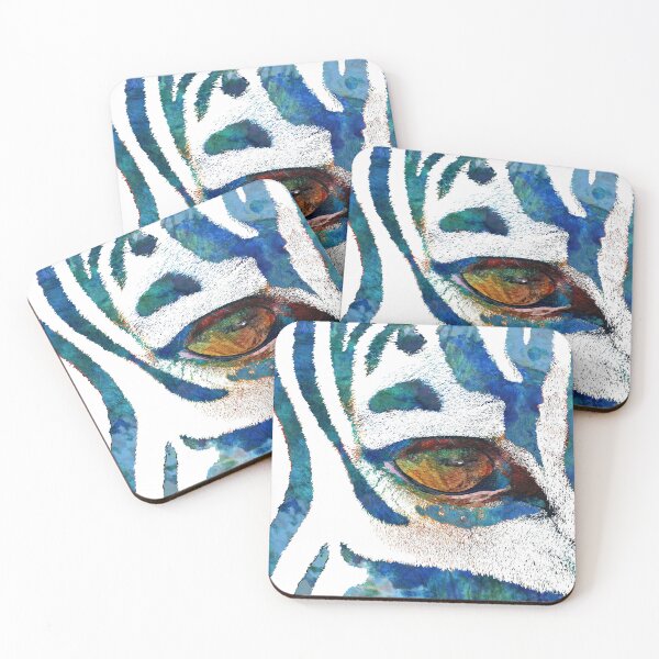 Item preview, Wild Blue Zebra Art designed and sold by Sharon Cummings Art.