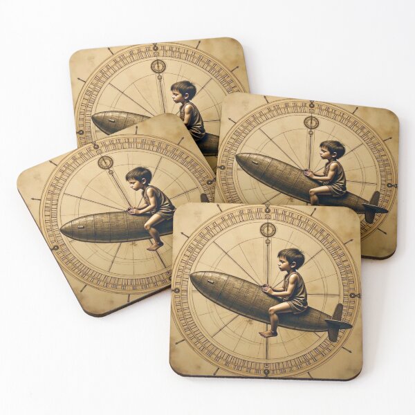 Item preview, Clockwork Dreamer – Steampunk Time Traveler Art designed and sold by PhilDreams.