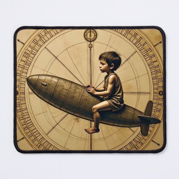 Item preview, Clockwork Dreamer – Steampunk Time Traveler Art designed and sold by PhilDreams.