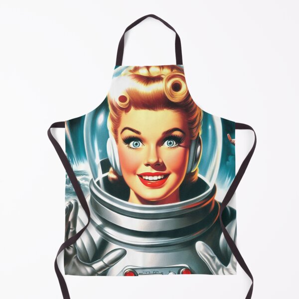 Item preview, Retro Astronaut Pin Up designed and sold by PulpVintage.