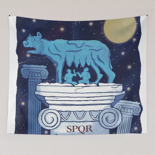 Item preview, Capitoline Wolf - Ancient Roman Illustration designed and sold by Ancient-Tales.
