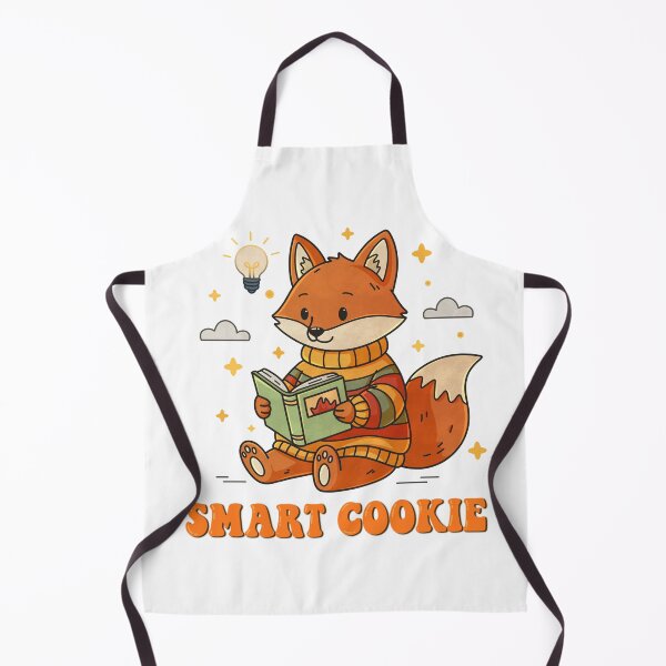 Item preview, Smart Cookie Cute Fox Reading Sticker designed and sold by tviyluv.