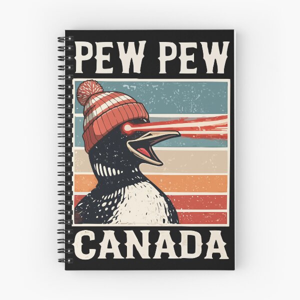 Item preview, Laser Loon Canada - Funny Pew Pew Retro Vintage Sunset designed and sold by WavesStation.