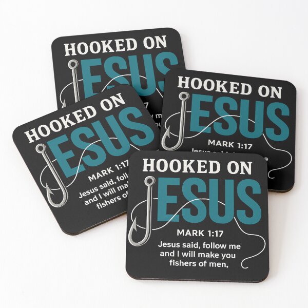 Item preview, Christian Faith - Hooked On Jesus Mark 1:17 designed and sold by ZBIFBOUETLA.