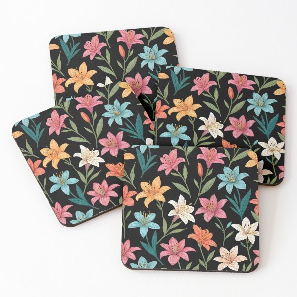 Item preview, Colorful Lily Flowers Pattern designed and sold by trendspatterns.