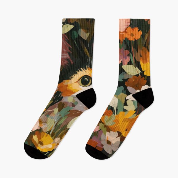Item preview, CCat Peeking Through Flowers designed and sold by Rtymer.