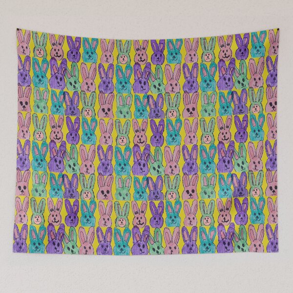 Item preview, Cute Bunny Pattern Yellow designed and sold by NaliniLe.