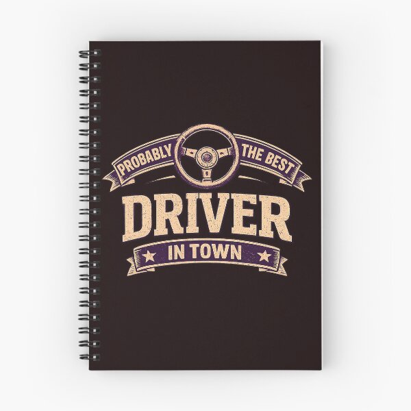 Item preview, Probably the Best Driver in Town – Funny Driver Vintage Typography Design designed and sold by yaalow.