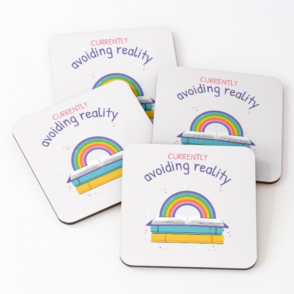 Item preview, Currently Avoiding Reality Rainbow Design for Book Lovers designed and sold by Unlock Success.