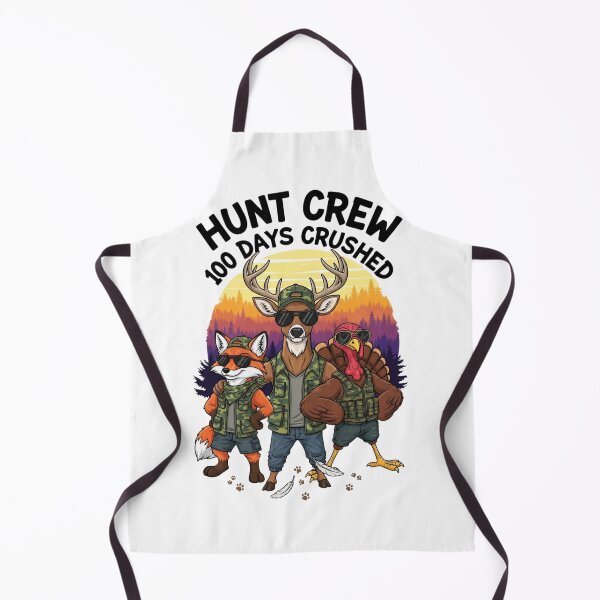 Item preview, Deer Fox Turkey Squad 100 Days Crushed Camo Gang designed and sold by JaaCreativeShop.