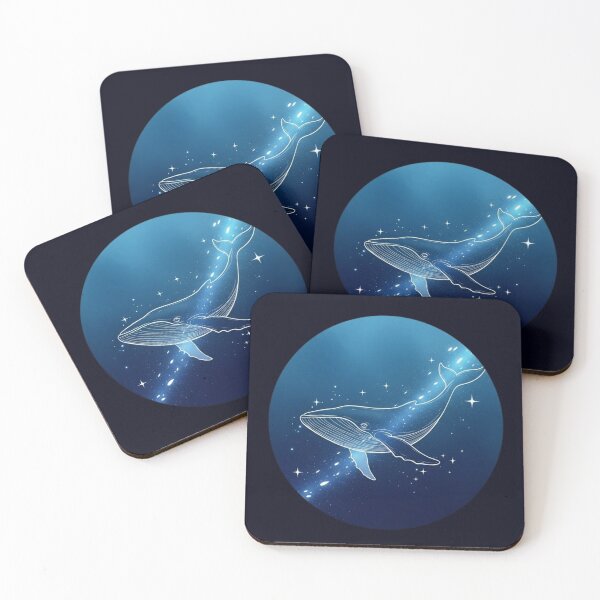 Item preview, Galactic Whale – Minimalist Illustration of a Whale in Space designed and sold by soletstudio.