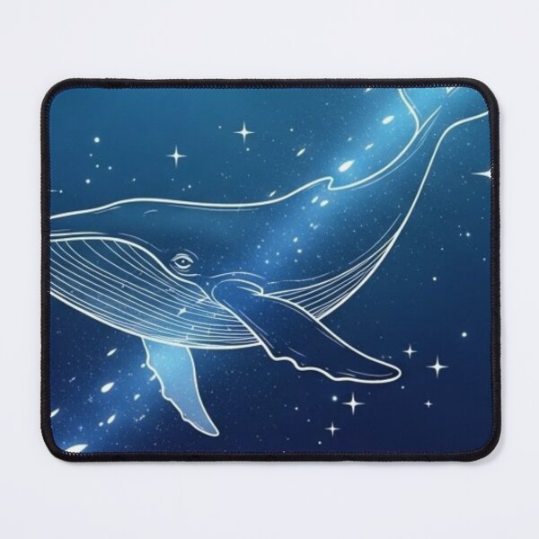 Item preview, Galactic Whale – Minimalist Illustration of a Whale in Space designed and sold by soletstudio.