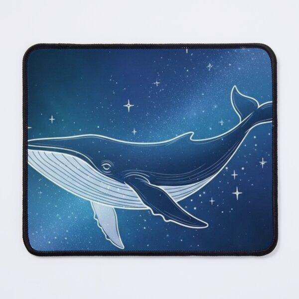 Item preview, Star Whale – Minimalist Illustration of a Whale in the Night Sky designed and sold by soletstudio.