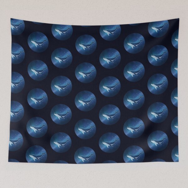 Item preview, Star Whale – Minimalist Illustration of a Whale in the Night Sky designed and sold by soletstudio.