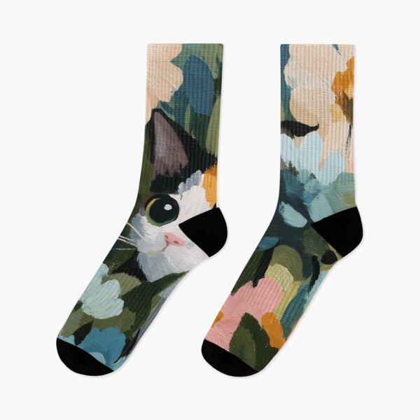 Item preview, Cat Peeking Through Flowers designed and sold by Rtymer.