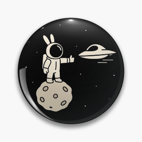 Item preview, Conejito astronauta con pulgares arriba: Aventura cósmica de dibujos animados designed and sold by Dogandesighn.