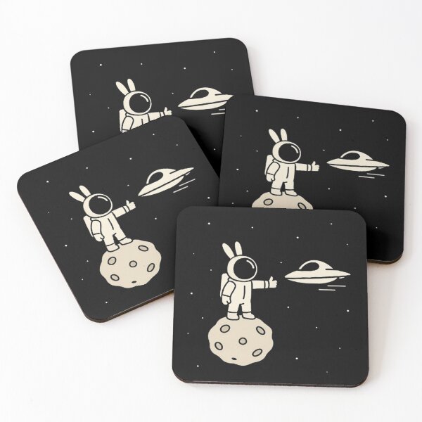 Item preview, “Bunny Astronaut Thumbs-Up – Cosmic Cartoon Adventure” designed and sold by Dogandesighn.