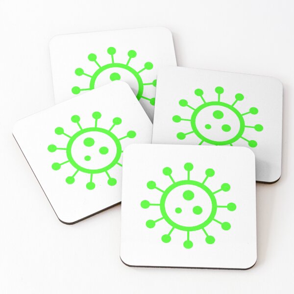 Item preview, COVID-19 Virus Icon Sticker – Coronavirus Symbol (Neon Green) designed and sold by DianeLees.