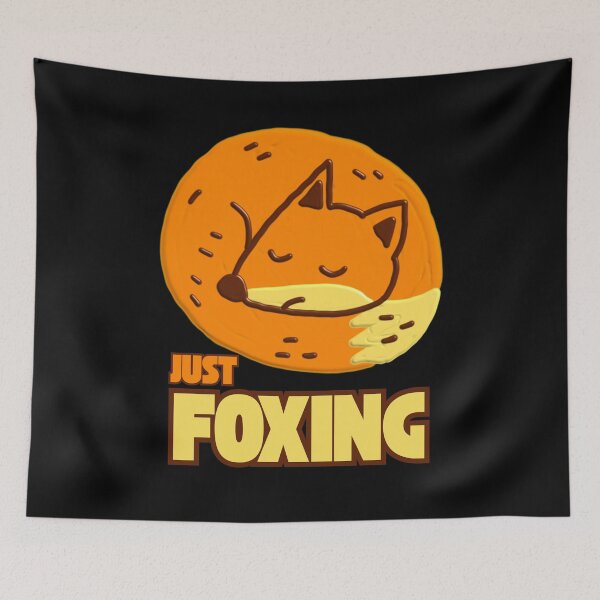 Item preview, Just foxing - funny animal pun quote design designed and sold by CleanDecor.