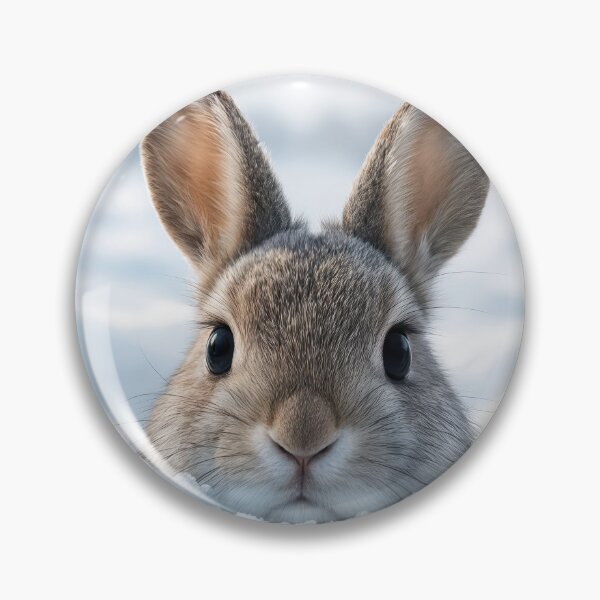 Item preview, Bunny Peeking From Out of a Snow Drift designed and sold by Maria Dryfhout.