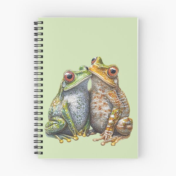 Item preview, Frog №34 Affectionate Tree Frogs Romantic Nature Art designed and sold by SyberGen.