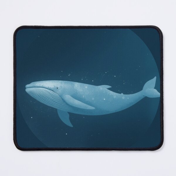 Item preview, Minimalist Blue Whale - Deep Ocean Art | Modern Marine Illustration designed and sold by soletstudio.