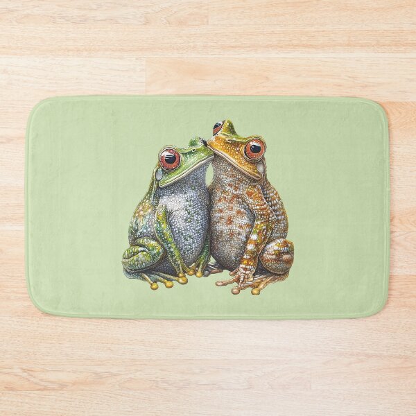 Item preview, Frog №34 Affectionate Tree Frogs Romantic Nature Art designed and sold by SyberGen.