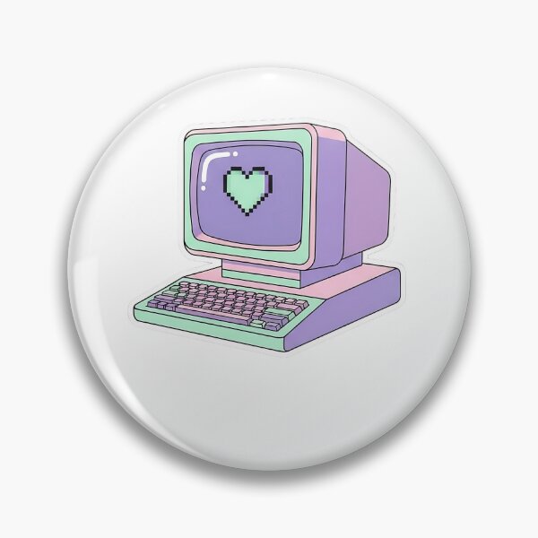 Item preview, Retro Desktop Computer - 90s Aesthetic Pastel PC Sticker designed and sold by RetroPixel Studio.