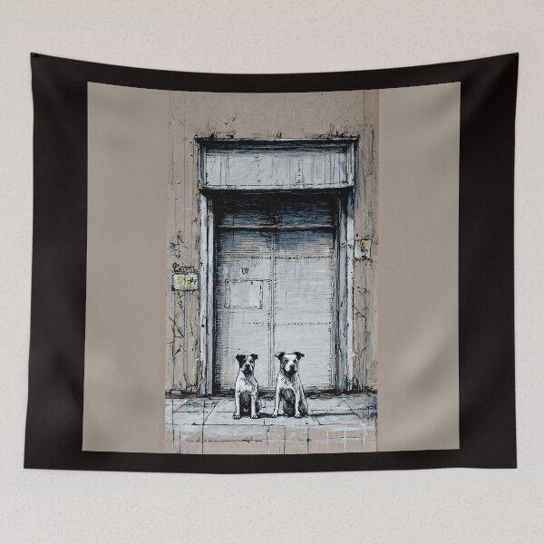 Item preview, City Pause: Dogs at the Corner Store designed and sold by Helios Be. Lavsh.