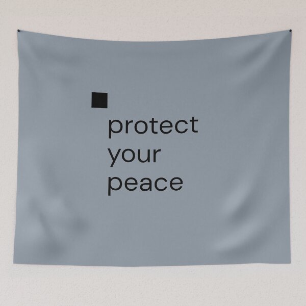 Item preview, Protect Your Peace Minimal Typography designed and sold by Minimalist Typography.