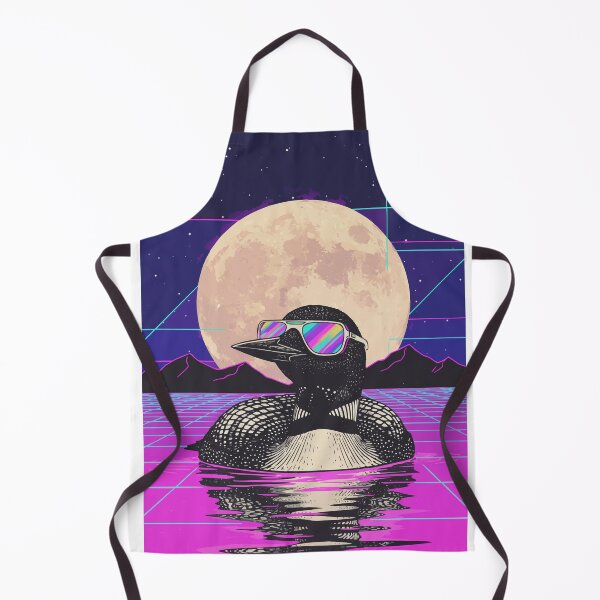 Item preview, Synthwave Loon - Retro 80s Vaporwave Bird designed and sold by WavesStation.