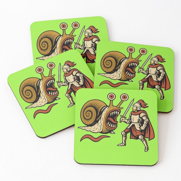 Item preview, Monster Snail vs Knight – Dark Fantasy Illustration designed and sold by Design by Anthony .