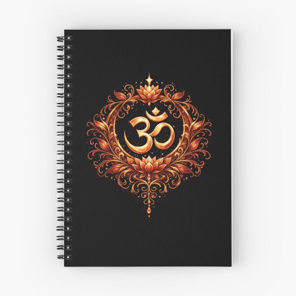 Item preview, Fiery Red Yoga Om Botanical Mandala Art designed and sold by Reminixi.