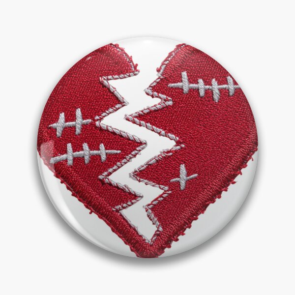 Item preview, Stitched Broken Heart Embroidery Valentine's Day Aesthetic designed and sold by BigStar-Cart.